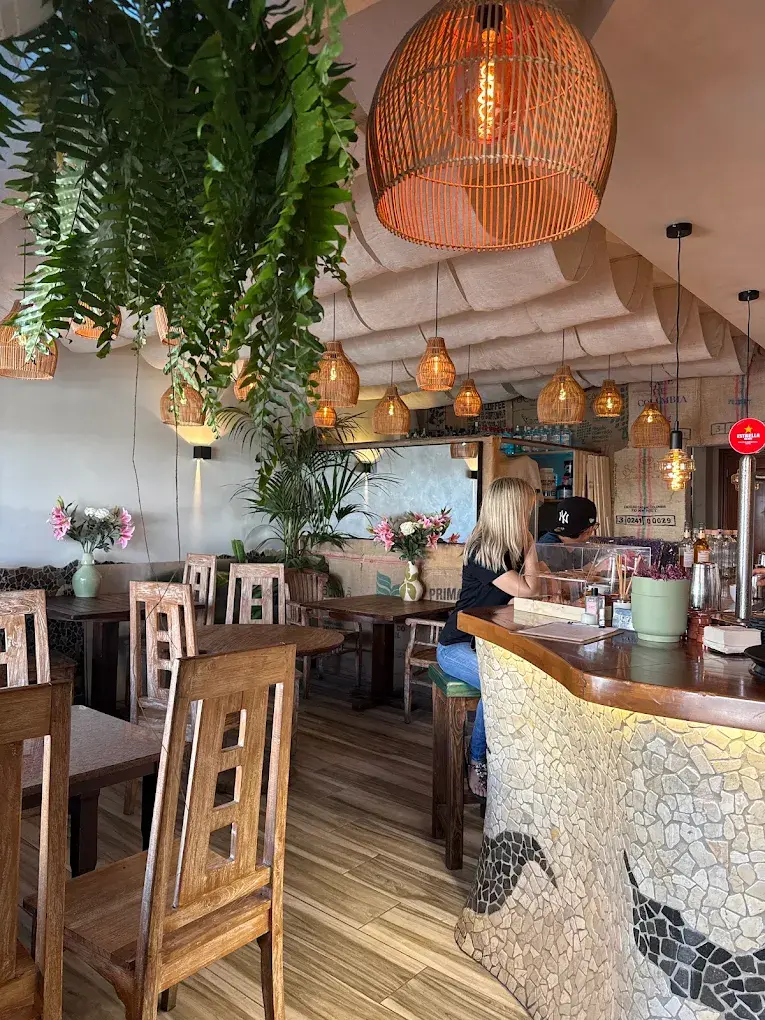 The bar inside